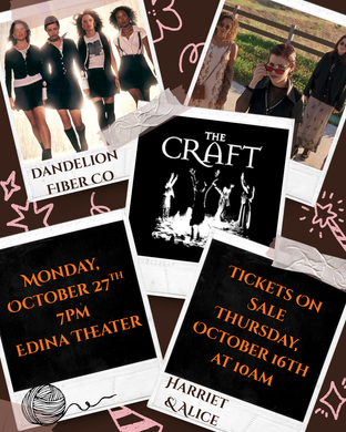 Crafting at the Movies 10/27