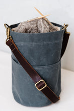 Load image into Gallery viewer, Waxed Canvas Bucket Bag